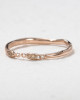 CUFF CHAIN RING IN ROSE GOLD