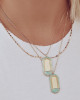 RAINBOW PENDANT - AQUA OPAL