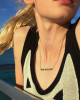 GOOD VIBES HALLMARK BAR NECKLACE IN STERLING SILVER
