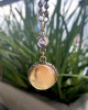 BEADED POETS GLOBE ON CHUNKY CHAIN - GOLD MIX