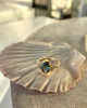 PALE BLUE TOURMALINE AND DIAMOND RING