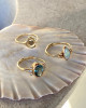 PALE BLUE TOURMALINE AND DIAMOND RING
