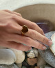 14K GOLD VERMEIL HEART RING