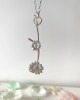STERLING SILVER DAISY PENDANT