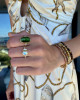 ROSE CUT GREEN TOURMALINE