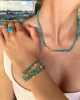 CHAN LUU TURQUOISE AND DIAMOND OASIS RING
