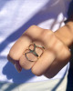 AMOEBA RING IN 14K YELLOW GOLD