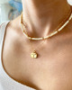 PISCASO SCULPTURE PENDANT WITH CHOKER CHAIN