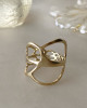 AMOEBA RING IN 14K YELLOW GOLD