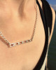 REVERSE CUT BAR NECKLACE IN STERLING SILVER