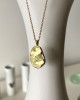 BREATHE GOLD MANTRA  NECKLACE
