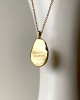 BREATHE GOLD MANTRA  NECKLACE