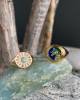 DECO UNICORN SIGNET RING - BLUE OMBRE