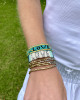 TAJ LOVE BRACELET - TURQUOISE AND BLACK