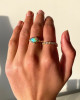 OPAL RING WITH DIAMOND SPRINKLES