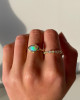 OPAL RING WITH DIAMOND SPRINKLES