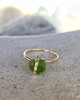 PERIDOT HEALING STONE RING
