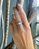 AQUA CLUSTER RING