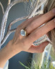 MIRROR SILVER DOME RING