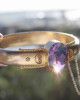 EARLY 20TH CENTURY GOLD AND AMETHYST BRACELET