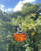 NATURAL AMBER AND SILVER PENDANT