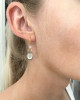 DIAMANTE BAMBINA EARRING IN MIRROR SILVER