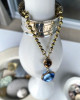 YOUR'RE A GEM PENDANT - LIGHT SAPPHIRE AND TOPAZ
