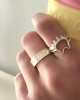 STERLING SILVER XOX RING