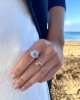 EMILY AMEY 14K SEAGRASS RING WITH DIAMOND