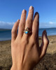 RAINBOW MOONSTONE WITH DIAMOND CLUSTERS