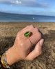 ROSE CUT GREEN TOURMALINE