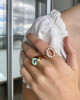 OVAL BAGUETTE RING