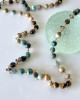 LONG GEMSTONE NECKLACE - TURQUOISE MIX