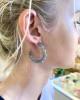 LABRADORITE HOOP EARRINGS