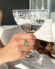 OLIVE PREHNITE WITH BLACK TOURMALINE MATRIX AND BLACK DIAMOND CLUSTERS