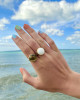 CHUNKY COLOUR DOME RING