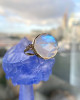 BIGGIE MOONSTONE RING WITH DIAMONDS -  NEW ARRIVAL!