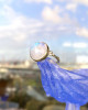BIGGIE MOONSTONE RING WITH DIAMONDS -  NEW ARRIVAL!