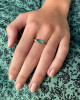 LIGHT GREEN TOURMALINE PILL WITH SIDE DIAMONDS