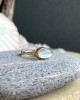 MOONSTONE PILL WITH DIAMOND ACCENTS