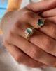 PALE BLUE TOURMALINE AND DIAMOND RING