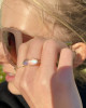 MOONSTONE PILL WITH DIAMOND ACCENTS