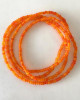 VENETIAN GLASS BEAD NECKLACE - TANGERINE