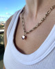 MINIATURE GLOBE CHARM - CHAMPAGNE PINK