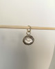 BEADED MINATURE CHARM - MIRROR SILVER