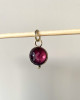 MINIATURE GLOBE CHARM - AMETHYST