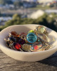 MINIATURE GLOBE CHARM - RUBY