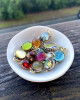 MINIATURE GLOBE CHARM - CHAMPAGNE PINK
