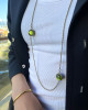 EMERALD DUO BEADED CHAIN
