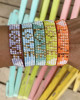 SEED BEAD LOVE BRACELETS - NEON ORANGE